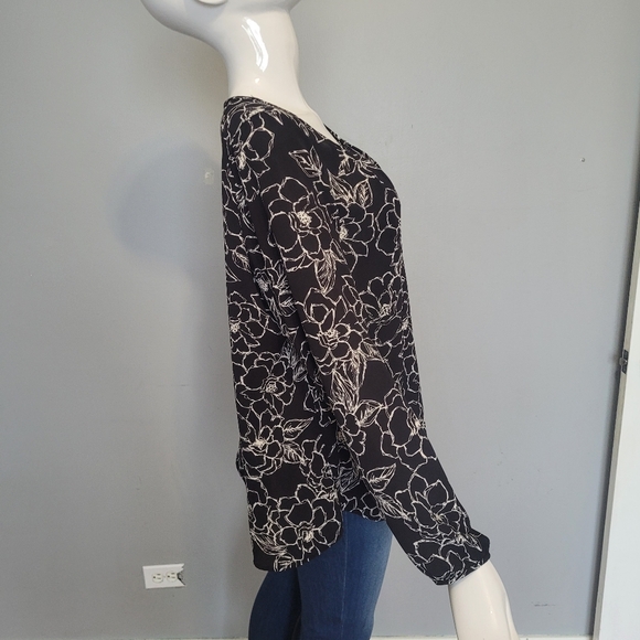 Pleione Floral Blouse, VGUC, Size L - Picture 2 of 6